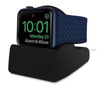 Orzly® Soporte Compacto para Apple Watch - Compatible con el Modo Nightstand - Soporte Negro con Ranura integrada para Cables (Compatible con 38 mm y 42 mm y 40 mm y 44 mm)