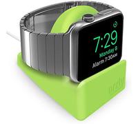 Orzly® Soporte Compacto para Apple Watch - Compatible con el Modo Nightstand - Soporte Verde con Ranura integrada para Cables (Compatible con 38 mm y 42 mm y 40 mm y 44 mm)