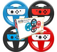 Orzly Volantes 4 en 1 Para Mario Kart Nintendo Switch - Accessorios de Volante para los mandos JoyCon - No Incluye Consola y Joy-Con