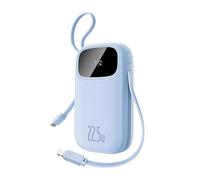 OS-Baseus EnerFill FC31 Digital Display Power Bank with 2 Built-in Cables 20000mAh 22.5W Galaxy Blue