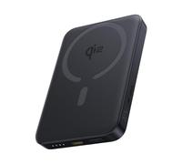 OS-FunderFill FM12 Qi2 - Banco de energía magnético de 10.000 mAh, 22,5 W, negro (incluye un solo cable USB-C a USB-C, 20V/3A, 30cm, negro)