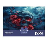 os Puzle Desafíos Divertidos Decoración Familiar 1000 Piezas cráneo Rompecabezas Imposible Juguetes Desafiantes para Adultos 70x50cm/1000pcs