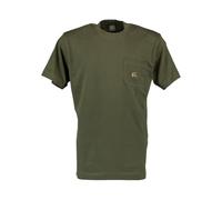 OS Trachten® - Camisetas Camisa de Algodón en paquete doble con bolsillo en el pecho camiseta de caza 100% algodón verde oliva/verde resistente para caza, naturaleza y ocio Fabricante: oefele.de (L52)