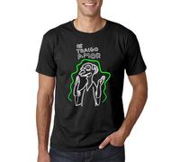 Os traigo Amor - Camiseta Manga Corta (L, Negro)