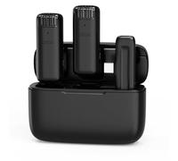 OSA Micrófono Inalámbrico Solapa para iPhone 15/16 Android Ordenador Micrófono Lavalier Inalámbrico con Puer to USB Tipo C para grabación de vídeo - Juego de 2,Nivel de Cancelación de Ruido Ajustable