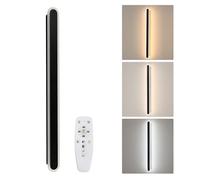 Osairous Apliques de Pared LED Regulable, 22W Lámpara de Pared Moderna con Función de Memoria y Mando a Distancia, Iluminación Luz pared LED para Dormitorio Escaleras Pasillo Comedor, Negro, 80CM