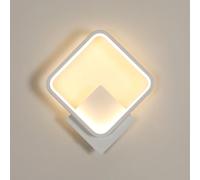 Osairous Lampara de Pared, 17W 1912LM Aplique Pared Interior LED Cuadrado Moderna, Luz de Pared in Acrílico para Dormitorio, Estudio, Comedor, Pasillo, Escalera, Luz cálida 3000K, Blanco