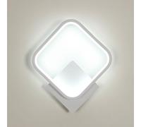 Osairous Lampara de Pared, 17W 1912LM Aplique Pared Interior LED Cuadrado Moderna, Luz de Pared in Acrílico para Dormitorio, Estudio, Comedor, Pasillo, Escalera, Blanco Frio 6500K, Blanco