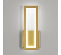 Osairous Lámpara de Pared LED Interior, Apliques de Pared 16W 1800LM, Luz de Pared Oro Moderna en Acrílico, Iluminación de Pared Dormitorio Blanco Frio 6500K para Sala de Estar Pasillo Escalera, 32CM