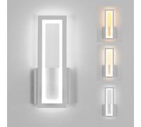 Osairous Lámpara de Pared LED Interior, Apliques de Pared 16W 2000LM, Luz de Pared Blanco Moderna en Acrílico, Iluminación de Pared Dormitorio 3000K/4500K/6500K para Sala de Estar Pasillo, 32CM