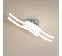 Osairous Lámpara de Techo LED, 24W 2300LM Plafon LED Techo Moderno Curvada de Diseño, Lámpara de Araña Luz Natural 4000K para Sala de Estar, Dormitorio, Comedor, 53cm