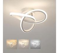 Osairous Lámpara de Techo Salon, Plafon LED 20W 2200LM 3000K/4500K/6500K | Luz de Techo Moderno Blanco 3 Temperatura de Color , para Dormitorio Cocina Salón, Diámetro 24CM