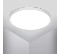 Osairous Lamparas de Techo, Ø50cm 42W Plafon LED Techo, Lampara Techo Dormitorio IP44, 6500k 4800 LM Luz Blanca Fría para Cocina, Dormitorio, Pasillo, Baño, Salón (6500k, 50cm 42w)