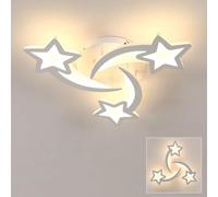 Osairous Lamparas de Techo LED, 36W 3240lm Plafon LED Techo, Luz de Techo Diseño de forma de estrella para Cocina, Salón, Dormitorio, Pasillo, Acrílico Blanco, Luz Cálida 3000K