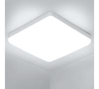 Osairous Plafon LED Techo 36W, 6500k Cuadrado Lampara Techo, Lampara Techo Dormitorio IP44, Ø23cm Lampara Led Techo Modernos para Cocina, Dormitorio, Baño, Salón