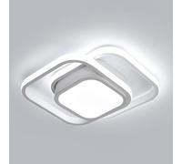 Osairous Plafon LED Techo Moderna 32W 3840LM Lampara Techo 6500K Blanco Frío Cuadrado Diseño Minimalista plafones para techo para Cocina Pasillo Salón Dormitorio