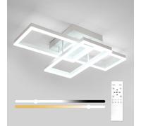 Osairous Plafon LED Techo Moderno Regulable, 48W 5400LM Lampara Techo Salon con Mando a Distancia 3000K-6500K 71CM, Luz de Techo Geométrico para Dormitorio Salon Baño Cocina Comedor Pasillo