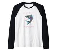 Osaka 2025 Japón futurista Koi Design. El Futuro es Ahora Camiseta Manga Raglan