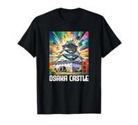 Osaka Castle Japón Tradicional Kanji Anime Otaku Souvenir Camiseta