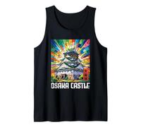 Osaka Castle Japón Tradicional Kanji Anime Otaku Souvenir Camiseta sin Mangas
