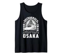 Osaka Japón Shinkansen Bullet Train Anime Kanji Souvenir Camiseta sin Mangas