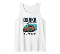 Osaka Nightrun JDM Drift Car japonés Street Racing Tuner Camiseta sin Mangas