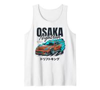 Osaka Nightrun JDM Drift Car japonés Street Racing Tuner Camiseta sin Mangas