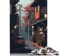Osaka Pixel Art Puzzle de 1000 piezas, rompecabezas pesado, juguete educativo, juguete desafiante imposible para adultos y niños, 300 unidades (40 x 28 cm)