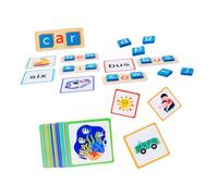 OSALADI 1 Juego Bloques de construcción de Letras Juego de correspondencias alfabéticas Juguetes de ortografía Juegos de reconocimiento de Letras Juguete de Aprendizaje temprano Papel