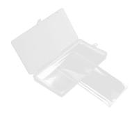 OSALADI 1 Juego Caja De Protección De Billetes Pequeño Reutilizable Mangas Fundas De Dinero para Efectivo Banco Claro Bolsas Envolturas con Titulares Expositores De Billetes Abs