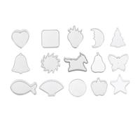OSALADI 1 Juego Moldes De Cera De Velas Plásticas Para Diy Recipientes De Cera De Kits De Fabricación De Velas Colores Aleatorios Para Hogar Y 30 Piezas