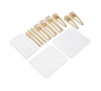 OSALADI 1 Juego Moldes De Silicona Para Diy Y Accesorios De Cabello Kit De Moldeo De Clips Para Cabello De Resina Epóxica Incluye Moldes Y Accesorios De Metal 12 Piezas