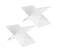 OSALADI 1 Juego Soporte De Libros De Acrílico X Estante Decorativo Para Escritorio Rack De Lectura Estable Para Cocina Y Piezas