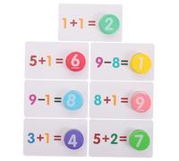 OSALADI 1 Juego Tarjetas de Aprendizaje de matemáticas para ayudas para el Aprendizaje de matemáticas Partes de Aprendizaje de matemáticas Papel