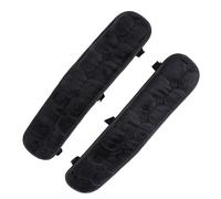OSALADI 1 Par cojín del Brazo de la Silla Chair Almohadilla cojín de Descanso Simple Oficina sillas reposabrazos de Escritorio reposabrazos para Terciopelo de Cristal Negro