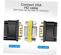 OSALADI 10 Piezas Adaptador Vga Hembra Hembra Convertidor Compacto para Alargador de Cable Vga Transmisión de Video HD sin Pérdida para Oficina y Hogar