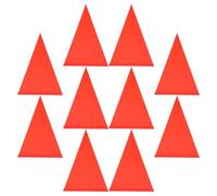 OSALADI 10 Piezas Bandera Reflectante Triangular, de Fibra de Vidrio | Accesorio Ligero Uso Exterior, Poliéster y Pvc, Apta para Scooters y Carritos