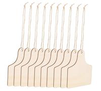 OSALADI 10 Piezas Etiquetas de Madera para Manualidades Diy para Decoración de Árbol de Navidad y Proyectos Superficie Lisa y Duradera para Pintar y Dibujar