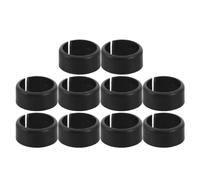 OSALADI 10 Piezas Revestimiento de Plástico Negro para Soporte de Micrófono Estructura Dividida y Diseño Abierto que Disminuye Movimientos y Ruido Indeseado