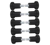 OSALADI 10 Piezas Rueda Fija Repuestos para Sillas Ruedas Giratorias para Sillas De Oficina Silla De Alfombra Se Desliza Deslizadores para Sillas De Oficina Campana Se Desliza Nylon Black