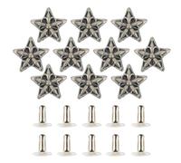 OSALADI 10 Remaches de Aleación de Zinc para Bricolaje, Decoración Metálica Plateada, Accesorios Creativos para Ropa y Bolsos, Diseño Único y Elegante