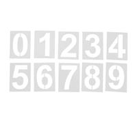 OSALADI 10 Unidades Plantillas Grandes Reutilizables para Números para Pintar y Buzones Plantilla Resistente la Intemperie para Números de Dirección Exteriores Kit para Señalización Clara