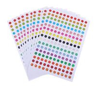 OSALADI 100 Hojas Pegatinas Redondas de Puntos Láser Coloridas y Compactas para Oficina y Estudiantes, de Etiquetas Adhesivas Versátiles y Creativas