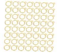 OSALADI 100 Piezas Mini Resin Hollow Frame Pendants Round Open Bezel Base For Uv Resin Jewelry Making Craft Charms Necklaces Bracelets Earrings