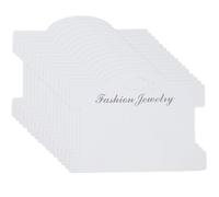 OSALADI 100 Tarjetas Exhibición Joyería para Pulseras y Collares, Papel Blanco Duradero, Tamaño Estándar, Embalaje para Pequeñas Empresas y Uso en Tienda