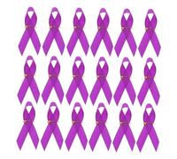 OSALADI 100piezas Broche De Caridad Morado Cintas De Satén Para Concienciar Violencia Doméstica Prendedores De Solapa Cinta Para Eventos Funerales