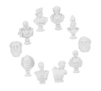 OSALADI 10piezas Modelo De Mini Estatua De Busto Simulado Escultura Adorno De Figura para Decoración De Escritorio De Casa