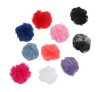 OSALADI 10piezas Parabrisas De Microfono Furry Para Micrófonos Lavalier Protector Cortavientos Lavable Para Interior y Exterior Para Grabaciones y Entrevistas