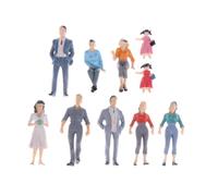 OSALADI 12 Figuras de Personas Pintadas de Abs Maquetas de Trenes, Adornos Prácticos para Diseño de Paisajes y Escenarios Ferroviarios Estilo Varios Estilos