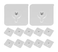 OSALADI 12 Pegatinas Invisibles sin Rastro para Tornillos sin Perforaciones Adhesivas de 6 MM Expuestas Resistentes y Aptas para Colgar Cuadros en Paredes de Cemento Yeso y Madera